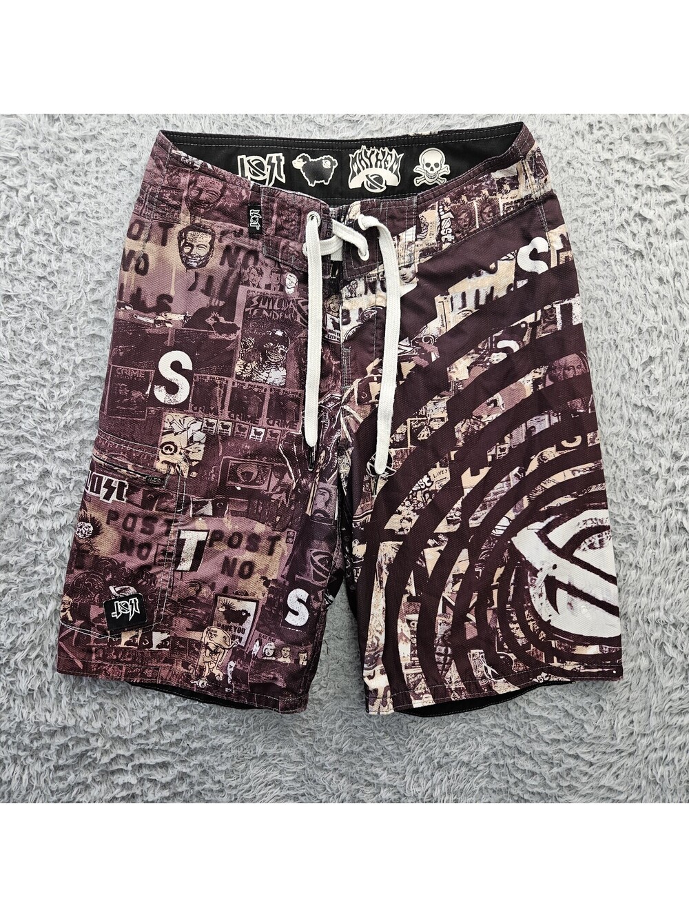Lost Enterprises Mayhem Vintage Boardshorts Men 29 *Paint Dot